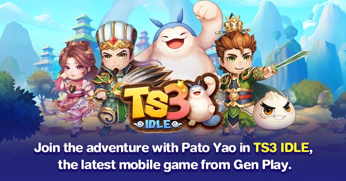 Join the adventure with Pato Yao in TS3 IDLE, the latest mobile game from Gen Play.